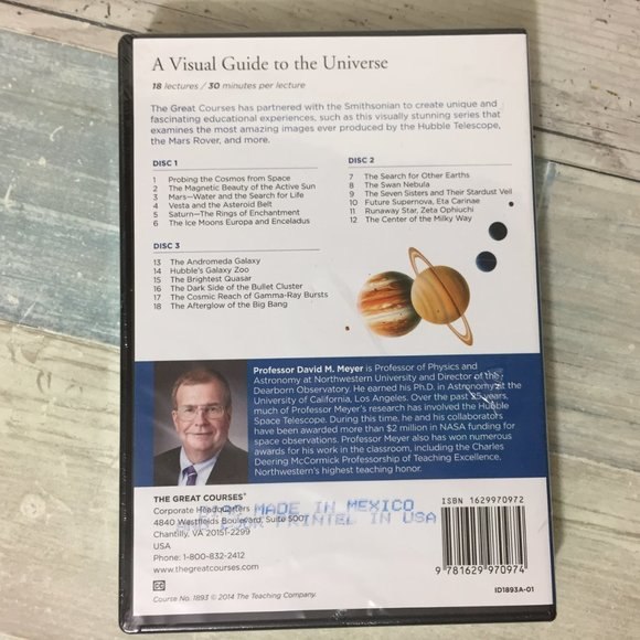 The Great Courses, A Visual Guide to the Universe, DVD and Guidebook, Sealed - Picture 3 of 5